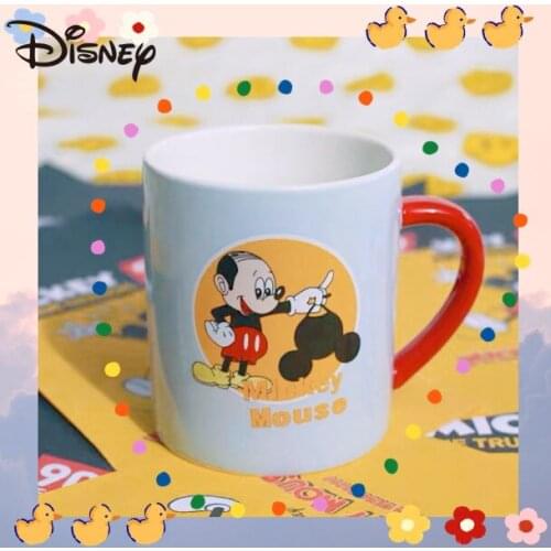 Disney mugs Creative Mickey Mouse Ceramic mugs Cute cartoon ceramic mugs childrens water mugs Milk mugs Gift mugs coffee mugs