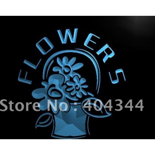 LB153- OPEN Florist Flower Display LED Neon Light Sign home decor crafts