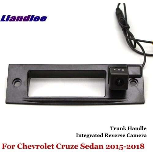Liandlee For Chevrolet Cruze Sedan 2015 2016 2017 2018 2019 Car Reverse Parking Camera Rear View Camera Trunk Handle Integrated
