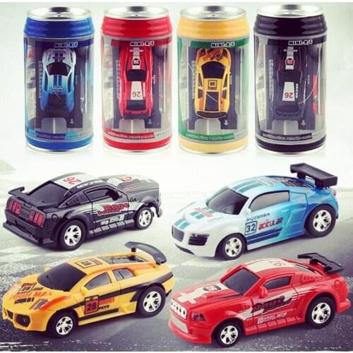 Mini Coke cans remote control car RC Car Radio Remote Control Micro Racing Car 4 Frequencies For Kids Presents Gifts RC Models