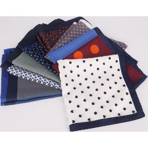 New Mens Suits Handkerchief Print Pocket Towel Fashion Scarf Chest Towel Pocket Square Womens Handkerchief