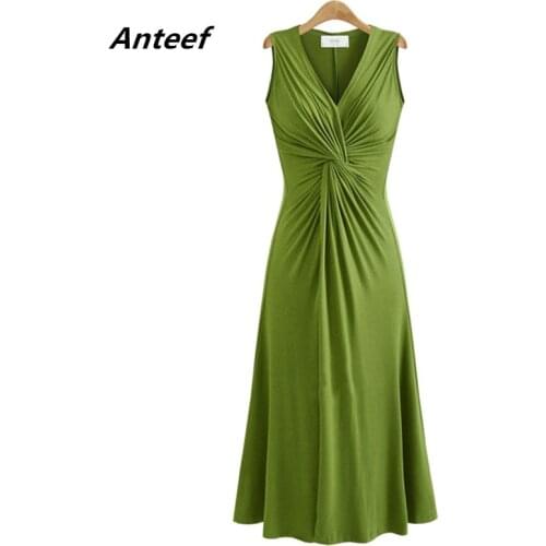 Sexy v-neck high waist women casual loose long summer beach party dress elegant clothes 2021 ladies dresses sundress