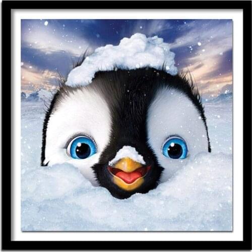 Full Square Diamond Embroidery Penguin Rhinestone Animal Sale 5D Diamond Painting Cross Stitch Home Decoration