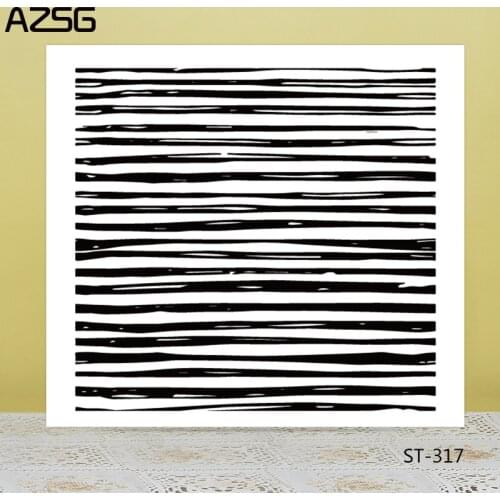 AZSG Striped background Clear Stamps For DIY Scrapbooking/Card Making/Album Decorative Silicon Stamp Crafts