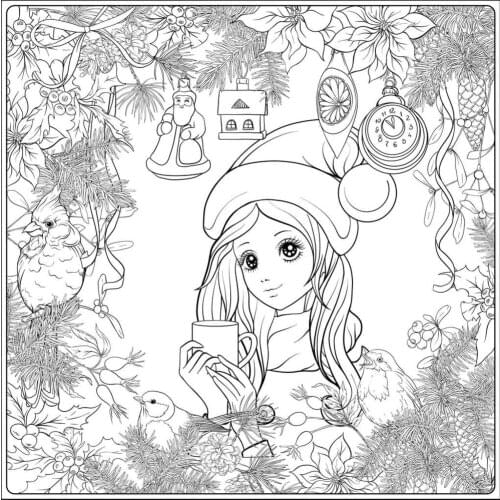 DABOXIBO Christmas Girl Clear Stamps Mold For DIY Scrapbooking Cards Making Decorate Crafts 2020 NEW Arrival