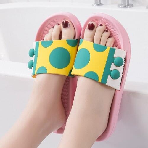 Slippers Female Summer Indoor Eva Non-Slip Bathroom Bath Home Soft Bottom Male Platform Couple Beach Flip Flops Men Slippers