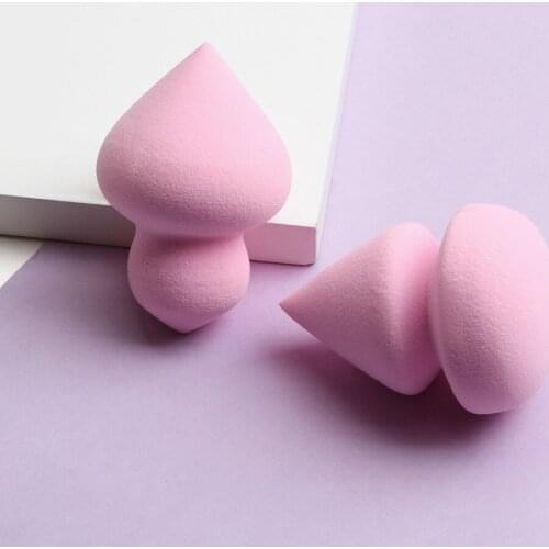 2Pcs Makeup Sponge Blender Puff Facial Sun Block Blush BB Cream Cosmetic Puff Blending Foundation Make Up Beauty Tool