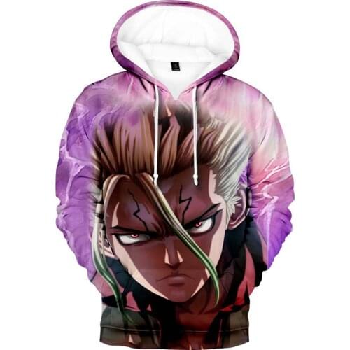 Creative 3D Print DR STONE Men Women Hoodies Sweatshirts Popular Spring Autumn Tops Classic Anime DR STONE Clothes Oversized