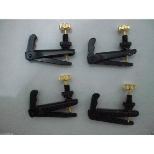 20 PCs of Violin fine tuners 3/4-4/4, black & gold color