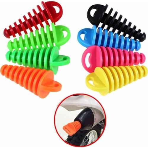 15-38MM Motorcycle Exhaust Pipe Motocross Tailpipe PVC Air-bleeder Plug Exhaust Silencer Muffler Wash Plug Pipe Protector New