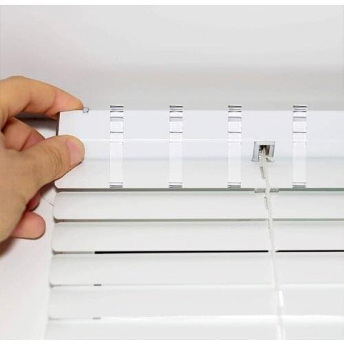 Valance Clips Window Blind Clips Clear Plastic Valance Retainer Clips Hidden Valance Clips for Horizontal Blind Valance W3JE