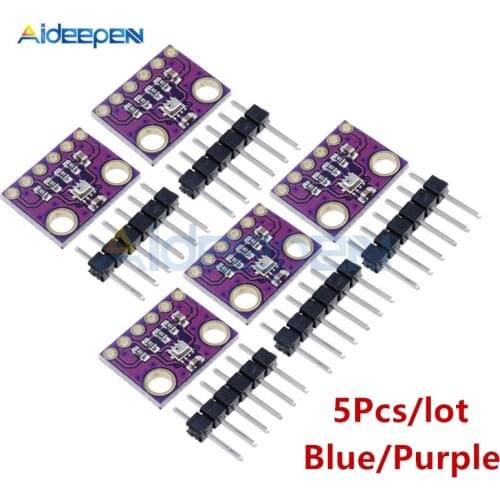 5Pcs/lot BMP280 Digital Barometric Pressure Sensor Board Module I2C/SPI BMP280 BME280 3.3V Blue/PurpleHigh Precision