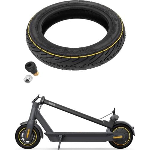 60/70-6.5 Tubeless Tire With Valve Yellow Strip for Ninebot G30 MAX Electric Scooter 10 Inch Front and Rear Wheel Accessories