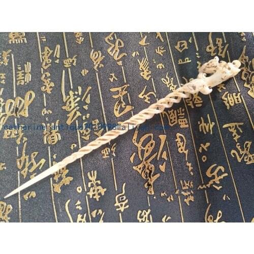Antique QingDyansty Sculpture jade hairpin,Hand carved crafts,best Collection,free shipping