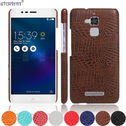 ASUS ZenFone 3 MAX 5.2" ZC520TL Crocodile Skin Bumper Case X008D X008DA ZC520 ZC 520 TL 520TL Hard PC Frame Cover Phone Funda