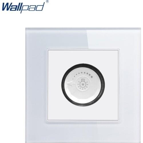 Dimmer Switch Wallpad Luxury Crystal Glass 110V-250V EU UK Standard Wall Lightness Control Dimmer Light Wall Switch