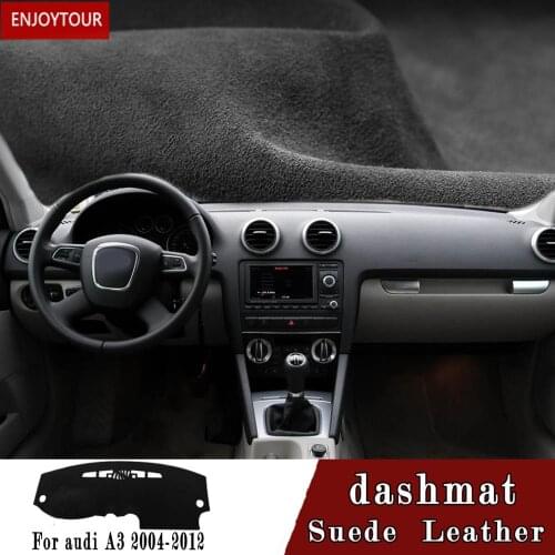 For audi a3 s3 G2 2004 2005 2006 2007 2008 2012 Suede Leather Dashmat Dashboard Cover Pad Dash Mat Carpet nonslip Car-styling