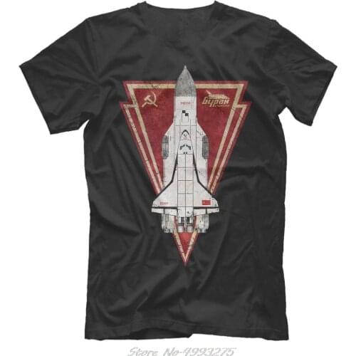 Bypah New T-Shirt Soviet Space Programm Russia Ussr Buran Top Fashion Letters Print Men Cotton Printed T Shirts