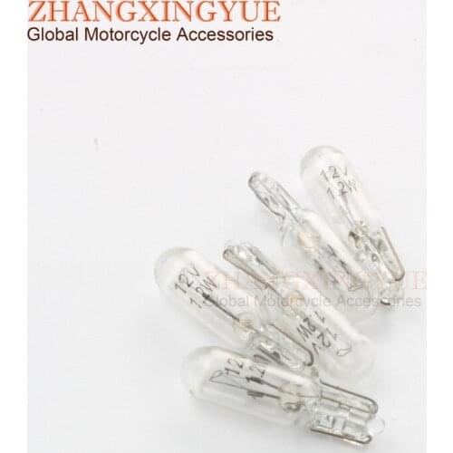 5pc 12V 1.2W T5 bulb for Motorcycle Scooter Motocross Karting 50cc 125cc 200cc 246510245