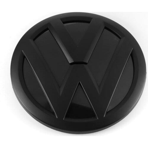 Matt Black 110MM Rear Trunk Lid Badge Car Logo Emblem Replacement for VW Volkswagen Tiguan