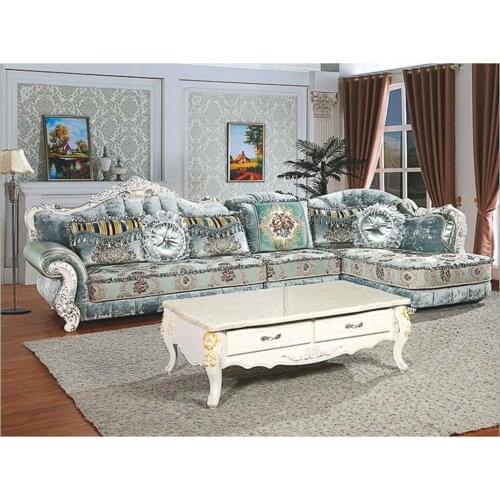 Living room furniture modern fabric sofa European sectional sofa set a1268
