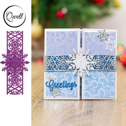 QWELL Snowflake Metal Cutting Dies for Scrapbooking and Card Making Paper Embossing Craft New 2019 die cuts