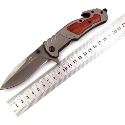 Tactical high hardness field survival multi-function rescue camping folding knife 57HRC hardness self-defense outdoor edc tools