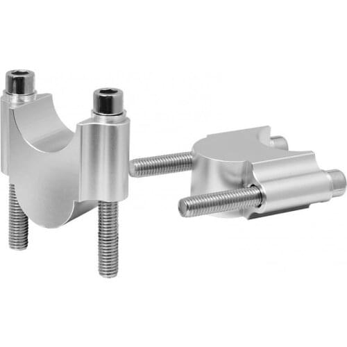 Motorcycle Electroplated CNC Aluminum Alloy Handlebar Riser Mount Clamp Universal 28mm/1.10
