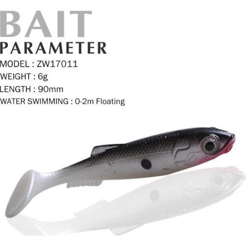 Fishing Lure 90mm/6g 0-2.0m Floating Soft Bait Minnow Hard Bait Carp Fishing Fresh Water Sea Fake Lure