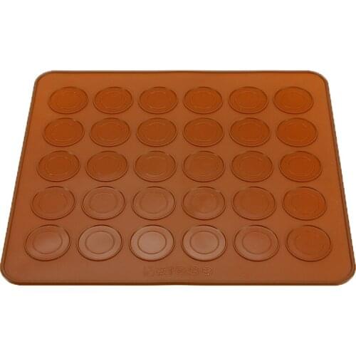 New Practical Cooking Mold Macaron Silicone Kitchen Pastry Oven Baking Mould Sheet Mat 30-Cavity DIY Mold Baking Mat Healthy