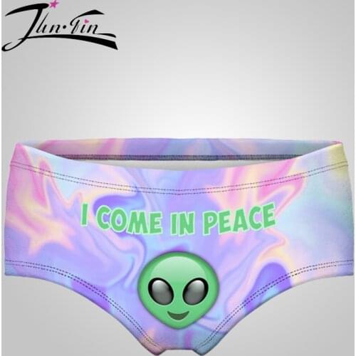 New come in peace alien Sexy women panties girls briefs calcinha Underwear Lady lingerie Intimates