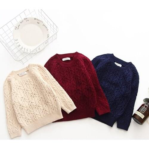 New Brand Boys Girls Sweaters 1-7Yrs Baby Girl Winter Spring Clothes Fashion Brand Children Clothing