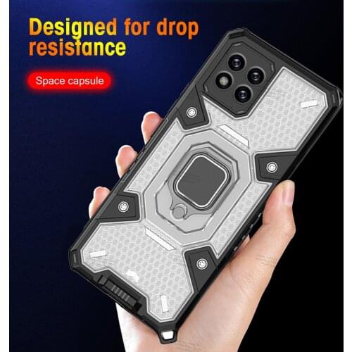 For Xiaomi Redmi 9C 6.53inch Shockproof Silicone Phone Case for xiaomi redmi redmy 9 9a 9t space capsule Magnetic Ring cover