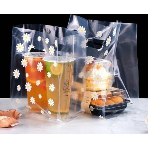 Transparent high-pressure soft film plastic bag, salad light food packaging bag, fruit and western order meal box bag