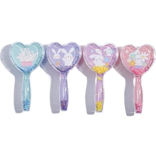 Hair Styling Comb Cartoon Cute Rabbit Air Bag Comb Love Heart Hairbrush Hairdressing Straight Curly Hair Comb Hair Brush Women