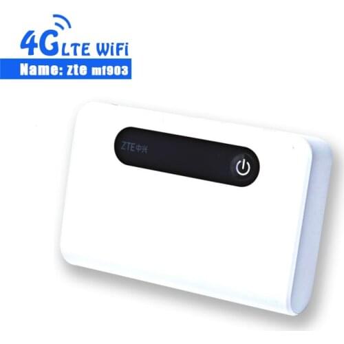 Unlocked ZTE MF903 4G LTE Pocket WiFi Router With 5200mah Power Bank With Lan Port 4G Router Band 28