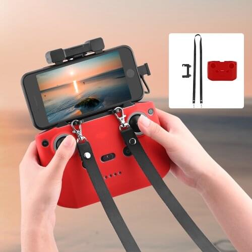 Lanyard Mount for Mavic Air 2/2S Mini 2 Drone Hook Lanyard Neck Strap Bracket Remote Controller Silicon Cover Case for Mini 2