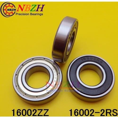 Double Shielded Deep Groove Ball Bearings 16002 16002ZZ 16002-2RS 15*32*8 mm