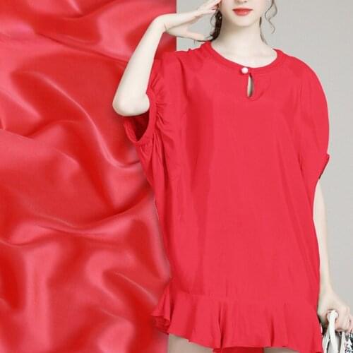 Silk Stretch Satin Satin Fabric with Sand Washing 26mm Pendant Shirt for Dress Fabrics Wholesale Cloth Per Meter Sewing