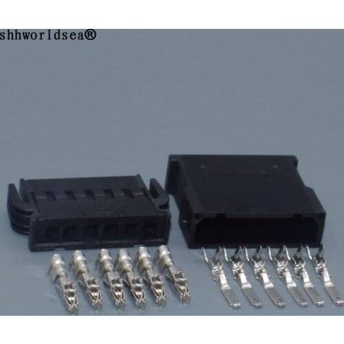 Shhworldsea 6 Pin 2.8mm Automotive Connector Female Male Auto Electrical Plug 893 971 996/893 971 636 For VW