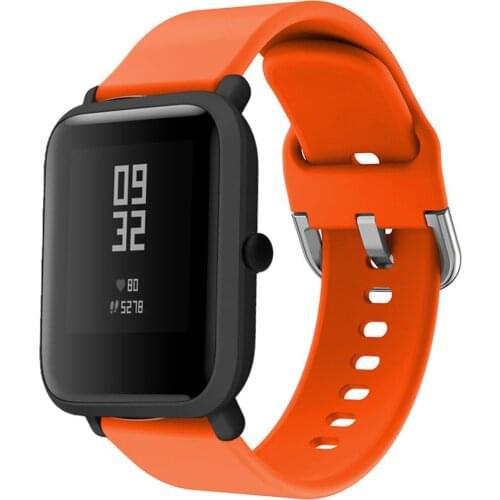 Silicone for Xiaomi strap Amazfit Replacement waterproof Bracelet for Huami Amazfit Bip Youth Watch Band Straps Accessory Strap