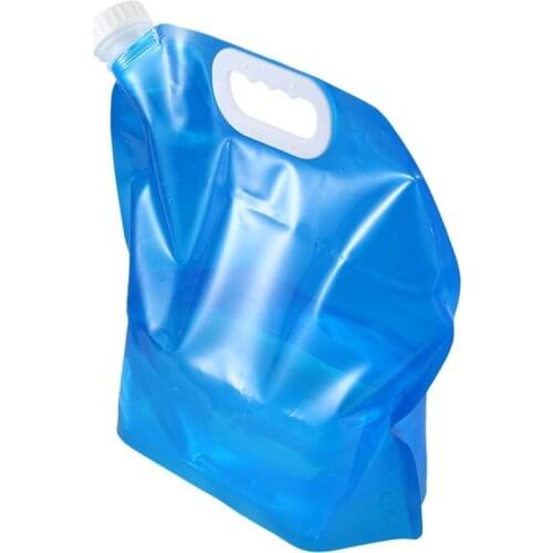 Foldable water can 5 liter blue