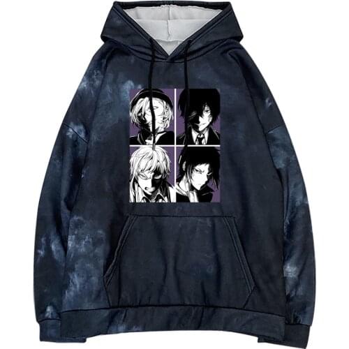 Bungo Stray Dogs Anime Hooded Sweatshirts Daily Pullovers Tops