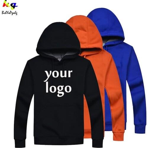 Design your logo picture super soft thick hooded sweatshirt pullover high quality men and women plus size clothing sweatshirt
