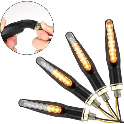 Motorcycle Turn Signal Lights Universal Led Indicators Light Lamp For Yamaha FZ6R Xj6 Fz1 MT-09 MT07 For Honda For KAWASAKI