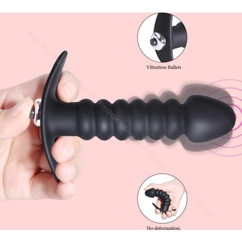 Vibrating Anal Plug Prostate Massager Butt Plug Gay Sex Products Dildo Stimulator Adult Sex Toys For Men And Women Sex Shop