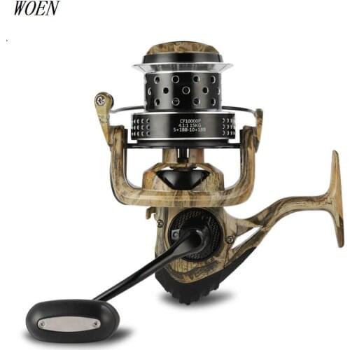 WOEN Sea fishing reel CF10000 All metal 4.1:1 ratio Anti seawater Spinning wheel 15KG braking force Anchor reel