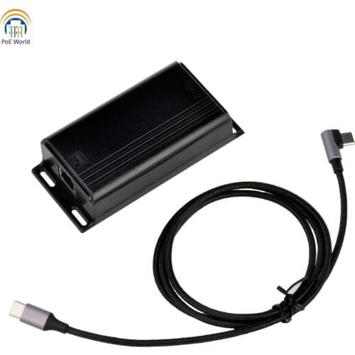 Type-c Charger POE to USBC driver Power + Data Compatible with Tablet Computer Ipad Pro12.9'' Surface Go extend power data 100m