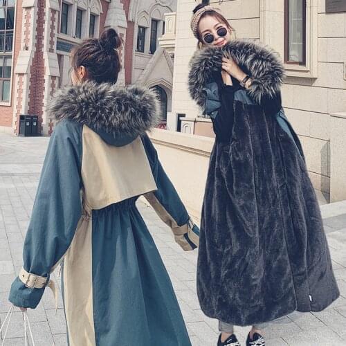 Winter Clothes Women 2021 Thicken Hooded Jackets Famale Warm Long Parka Woman Korean Style Overcoats Chaquetas Para Mujer SQQ194