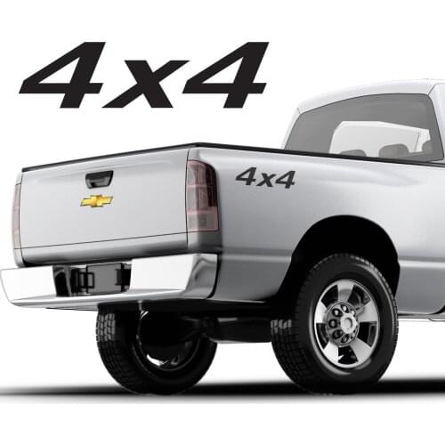 For (2Pcs)4x4 Truck Bed Decals, Simple design for any pickup truck SET OF 2 Chevy, F-150